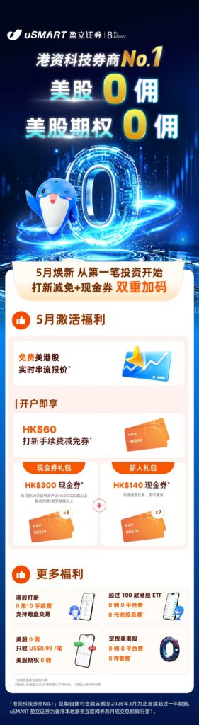 [2026] uSMART 盈立证券开户全攻略｜仅需身份证 + 港美股免佣
